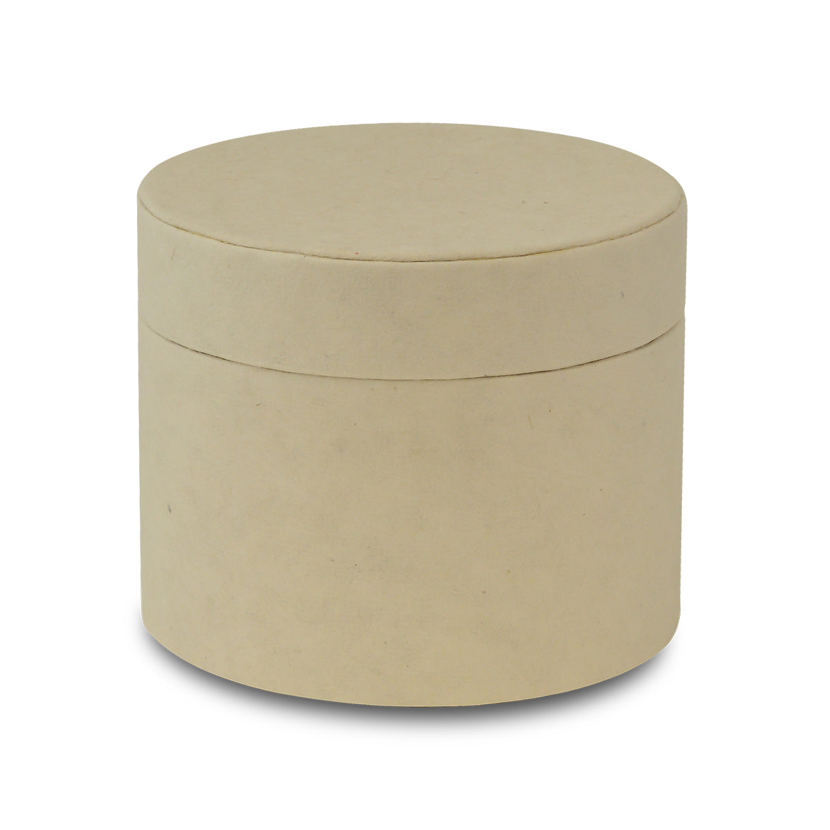 Short sand-coloured scattering tube, unprinted, four inches tall
