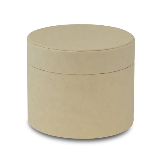 Short sand-coloured scattering tube, unprinted, four inches tall