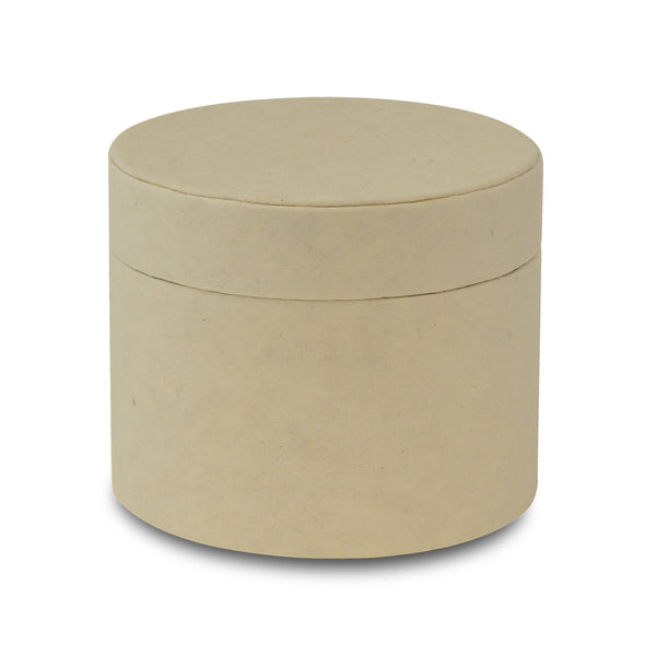 Short sand-coloured scattering tube, unprinted, four inches tall