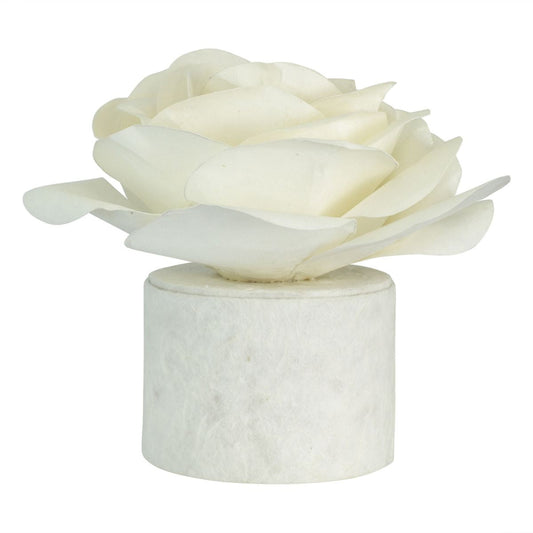 Round pale paper group ceremony urn, eight inches across, shown on a plain background
