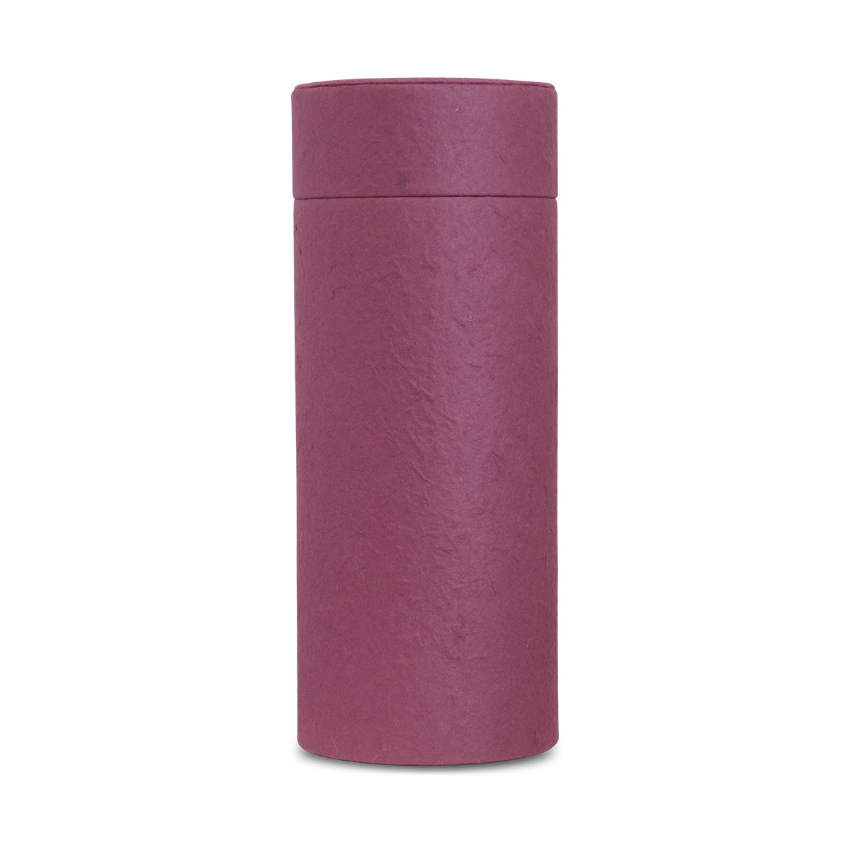 Tall burgundy cylindrical scattering tube with a plain lift-off top