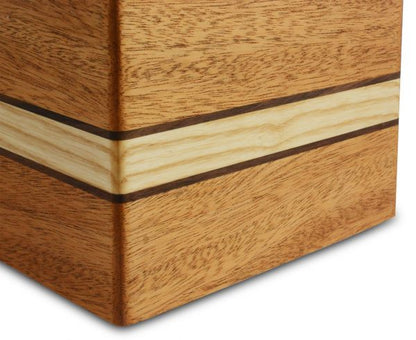Chalet Mahogany Wood Urn