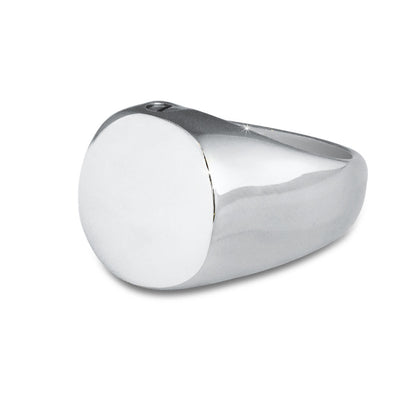 Mens Cremation Ring Steel Keepsake Size -10.5