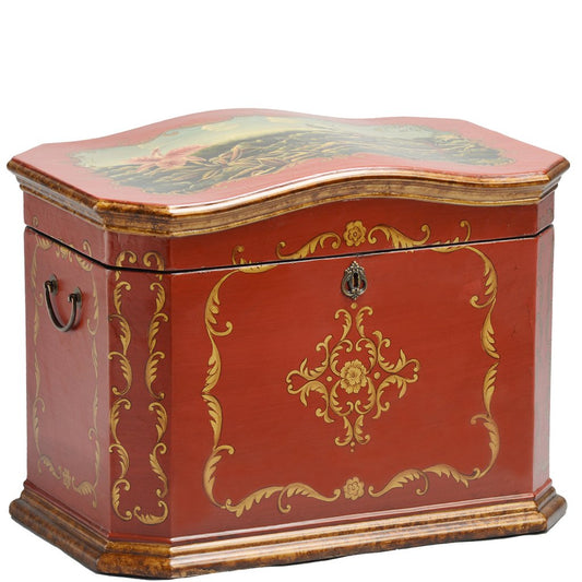 Plain wooden life chest with visible grain and flat lid, twenty-four inches wide