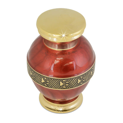 Hold Me Tight Brass Pet Urn