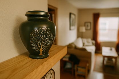 Vale Green Adult Brass Urn