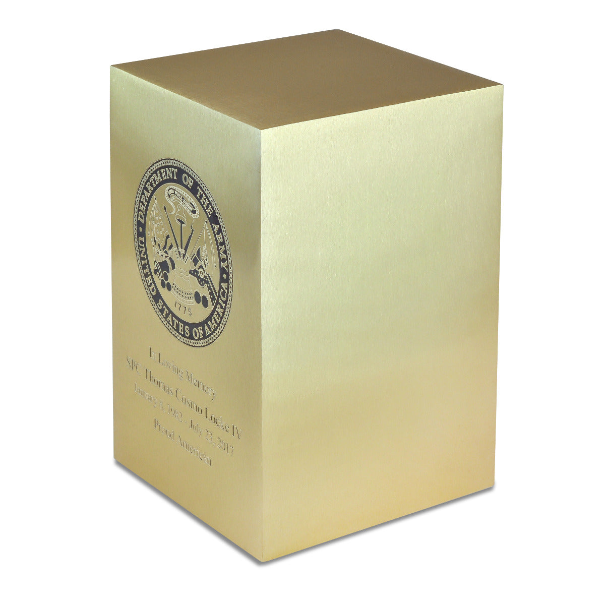 Classic Army Brass Urn