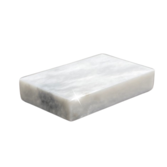 Rectangular polished stone name plate with a blank face ready for engraving