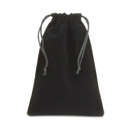 Black velvet urn bag, thirteen by sixteen inches, for a large adult urn